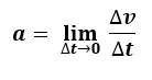 Rumus Matematis Percepatan Sesaat