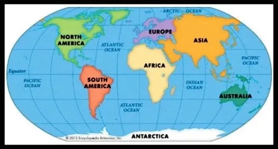Asal Usul Pembentukan Benua Letak Astronomis Batas Geografis Asia Afrika Amerika Utara Amerika Selatan Eropa Australia Antartika